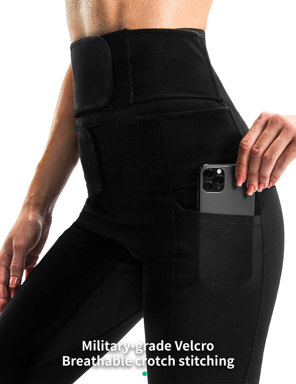 Magic Stickers Fat-Burning Cropped Sauna Pants