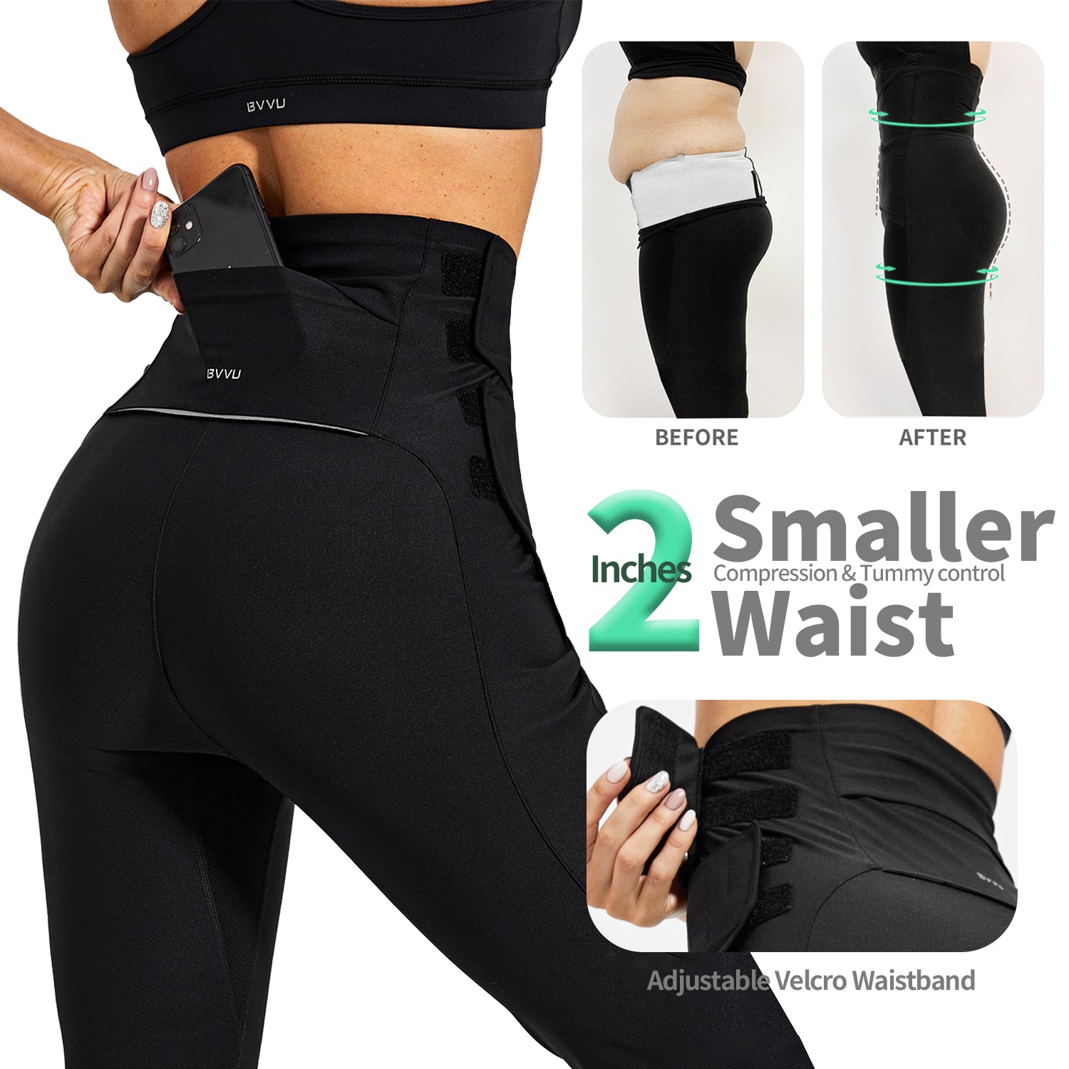 BVVU High Waist Sauna Pants