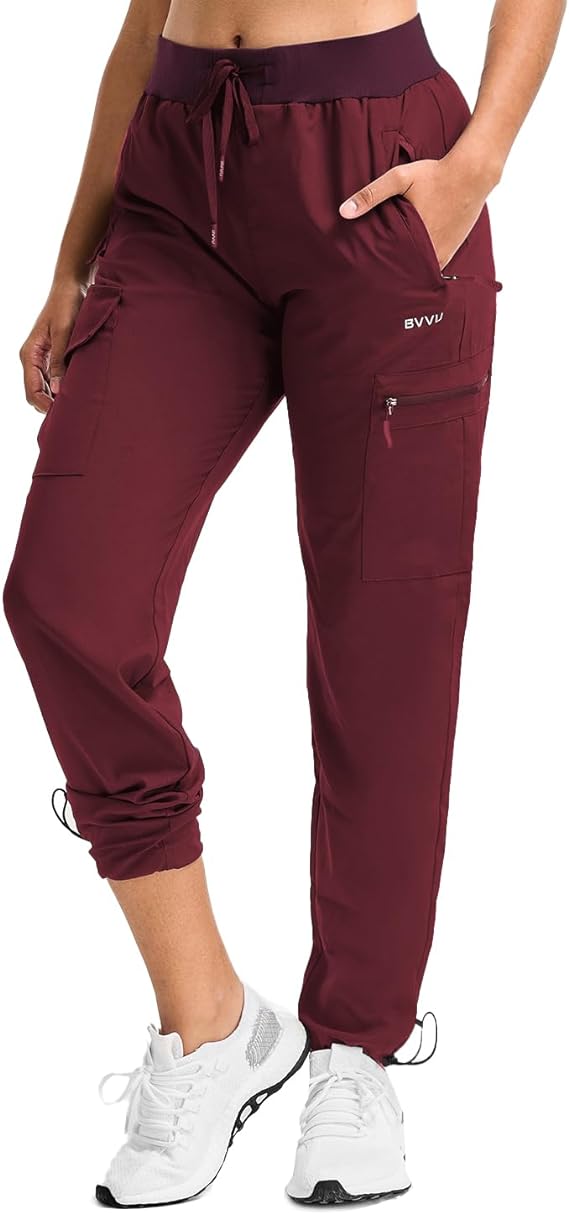 Comallan Cargobroek voor Dame Joggingbroek Lichte Wandelbroek Sneldrogende Sportieve Workout Lounge Casual Outdoor Broek, Marineblauw, XS Comallan Cargobroek voor Dame Joggingbroek Lichte Wandelbroek Sneldrogende Sportieve Workout Lounge Casual Outdoor Broek, Marineblauw, XS