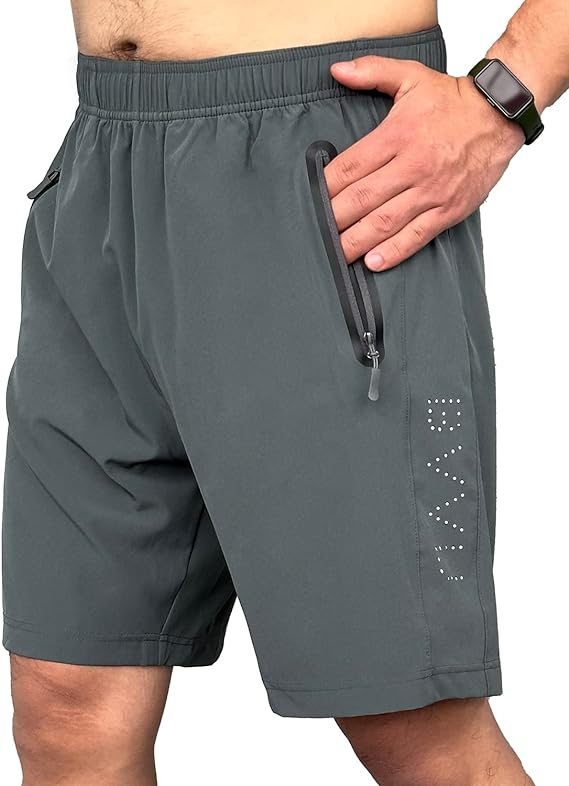 BVVU Men's Athletic Running Shorts Quick Dry 7" Lightweight Workout Gym Shorts with Pockets for Basketball Casual