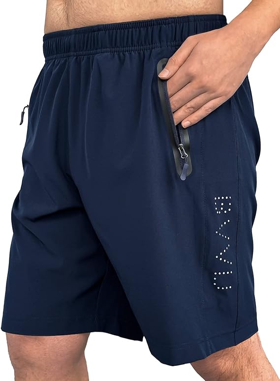 BVVU Men's Athletic Running Shorts Quick Dry 7" Lightweight Workout Gym Shorts with Pockets for Basketball Casual