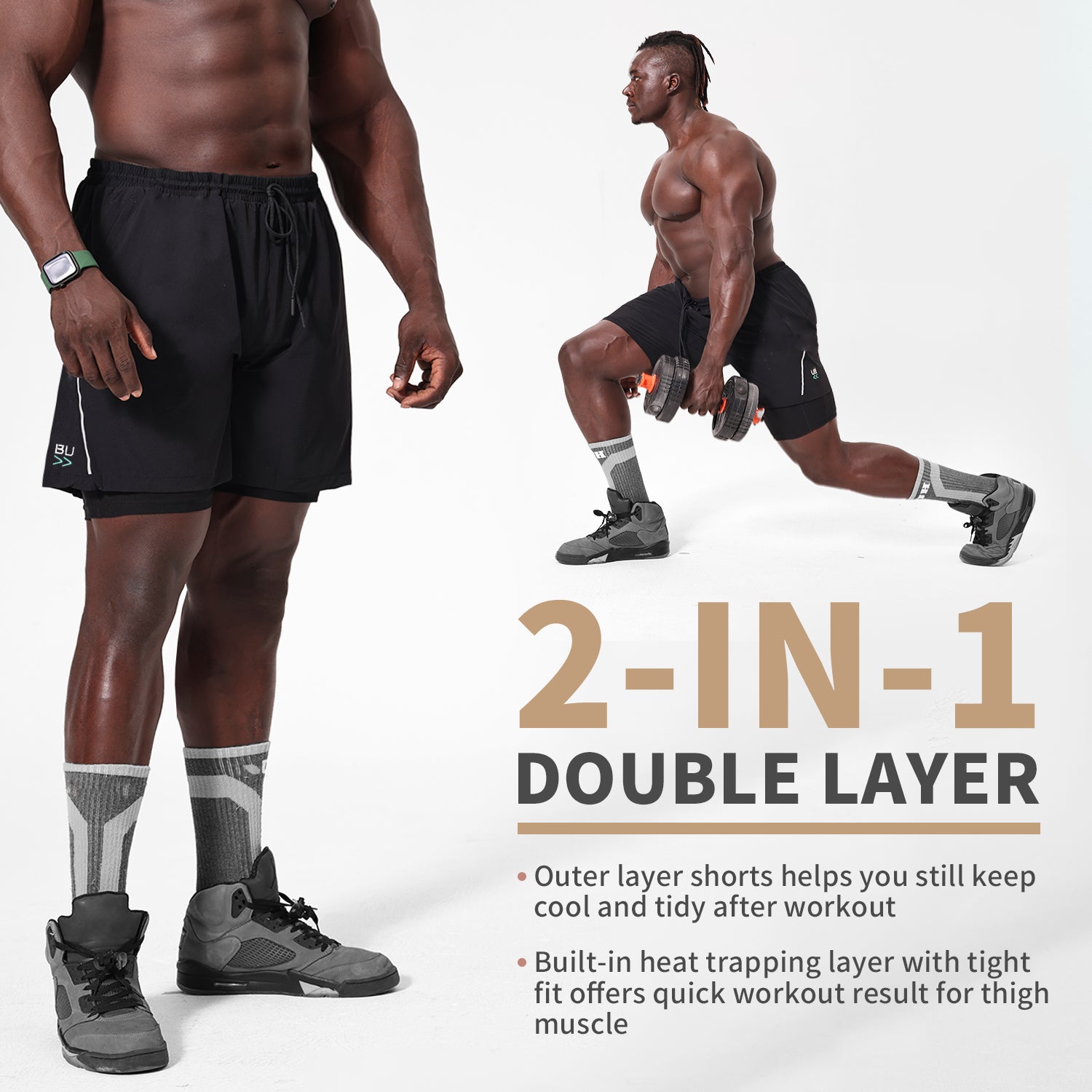 2 in 1 Sauna Shorts