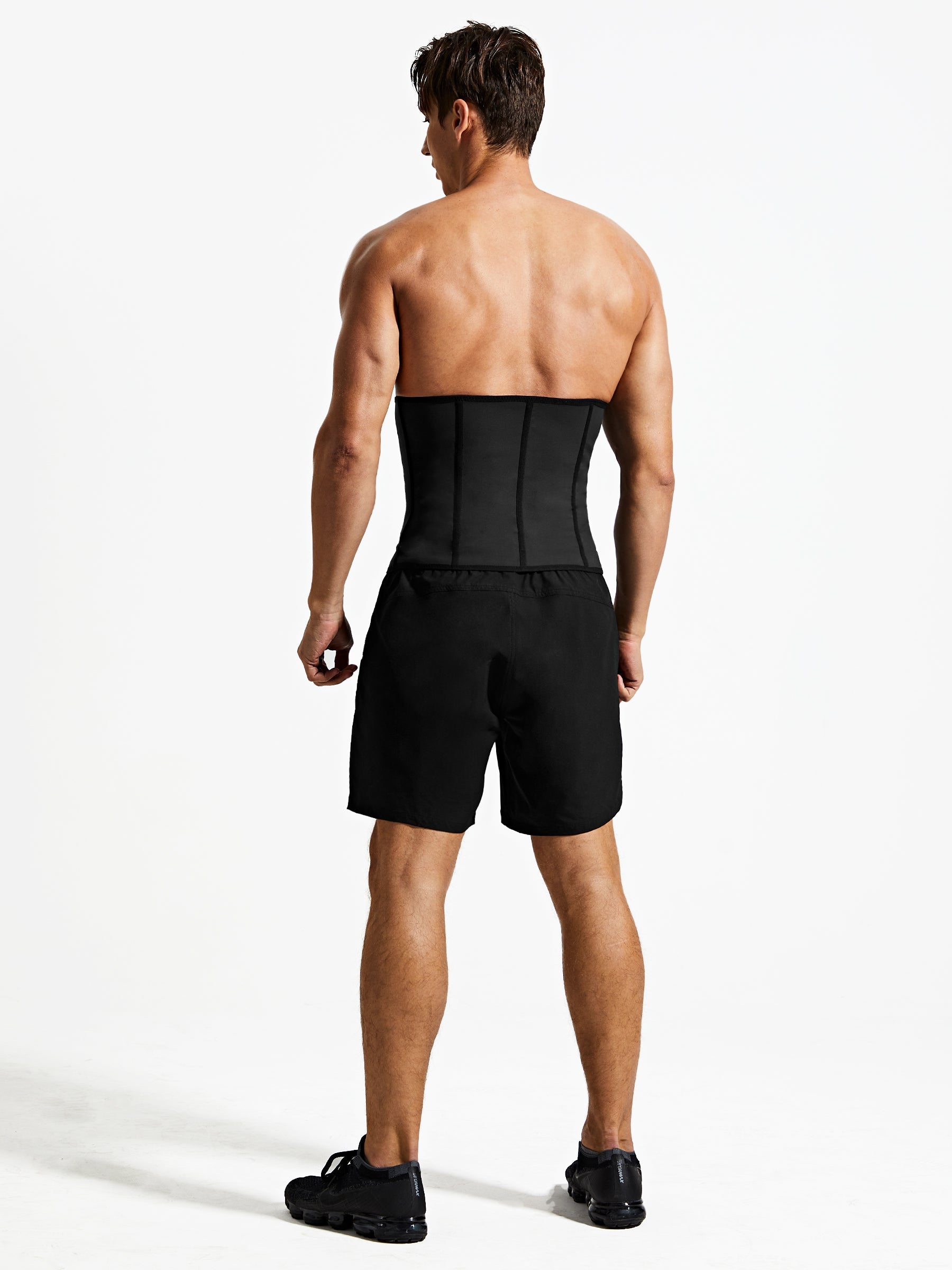 Men's Back-Support Sweat Waist Trainer & Women's Striped Waist Trainer