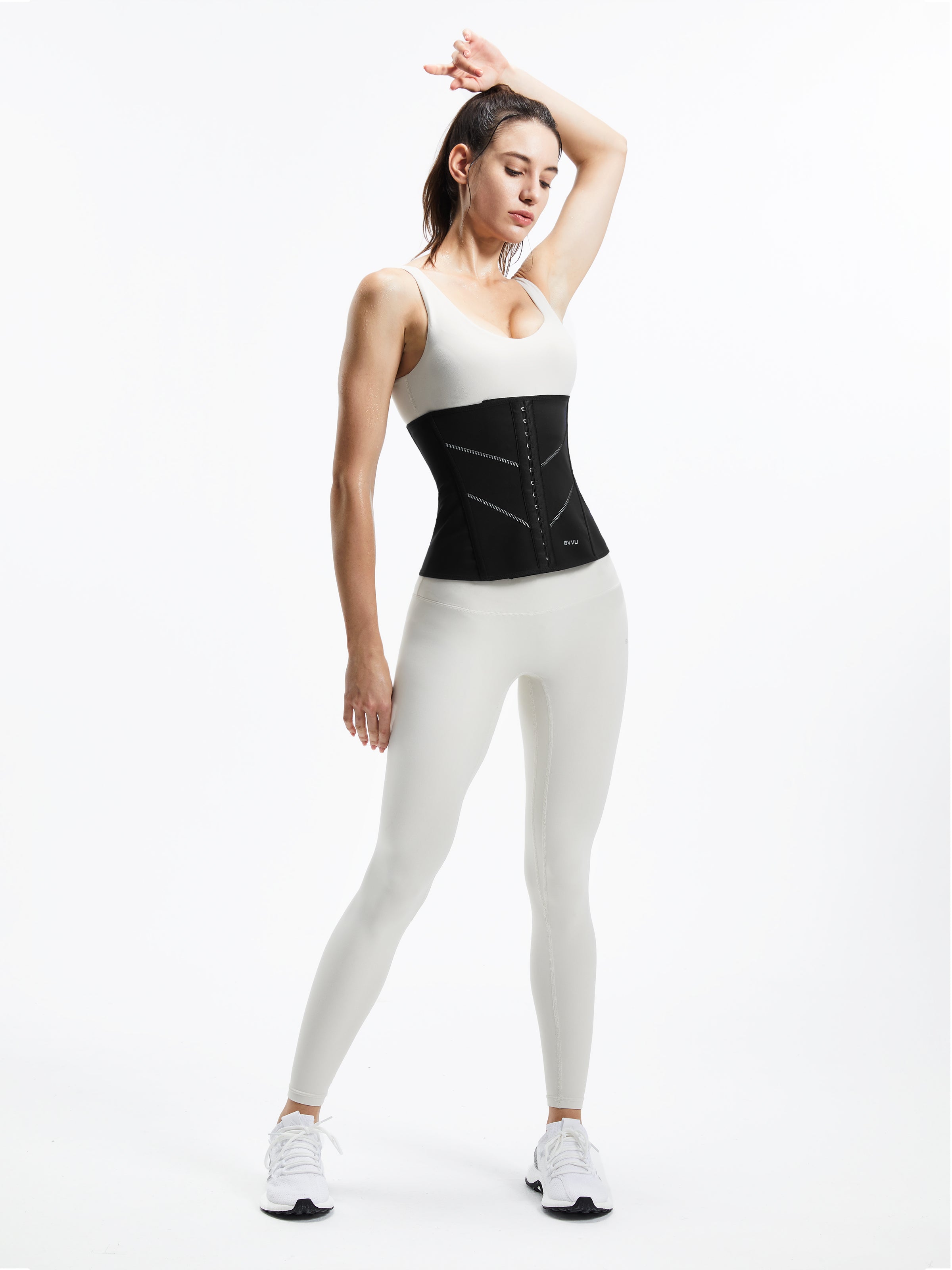 Men's Back-Support Sweat Waist Trainer & Women's Striped Waist Trainer