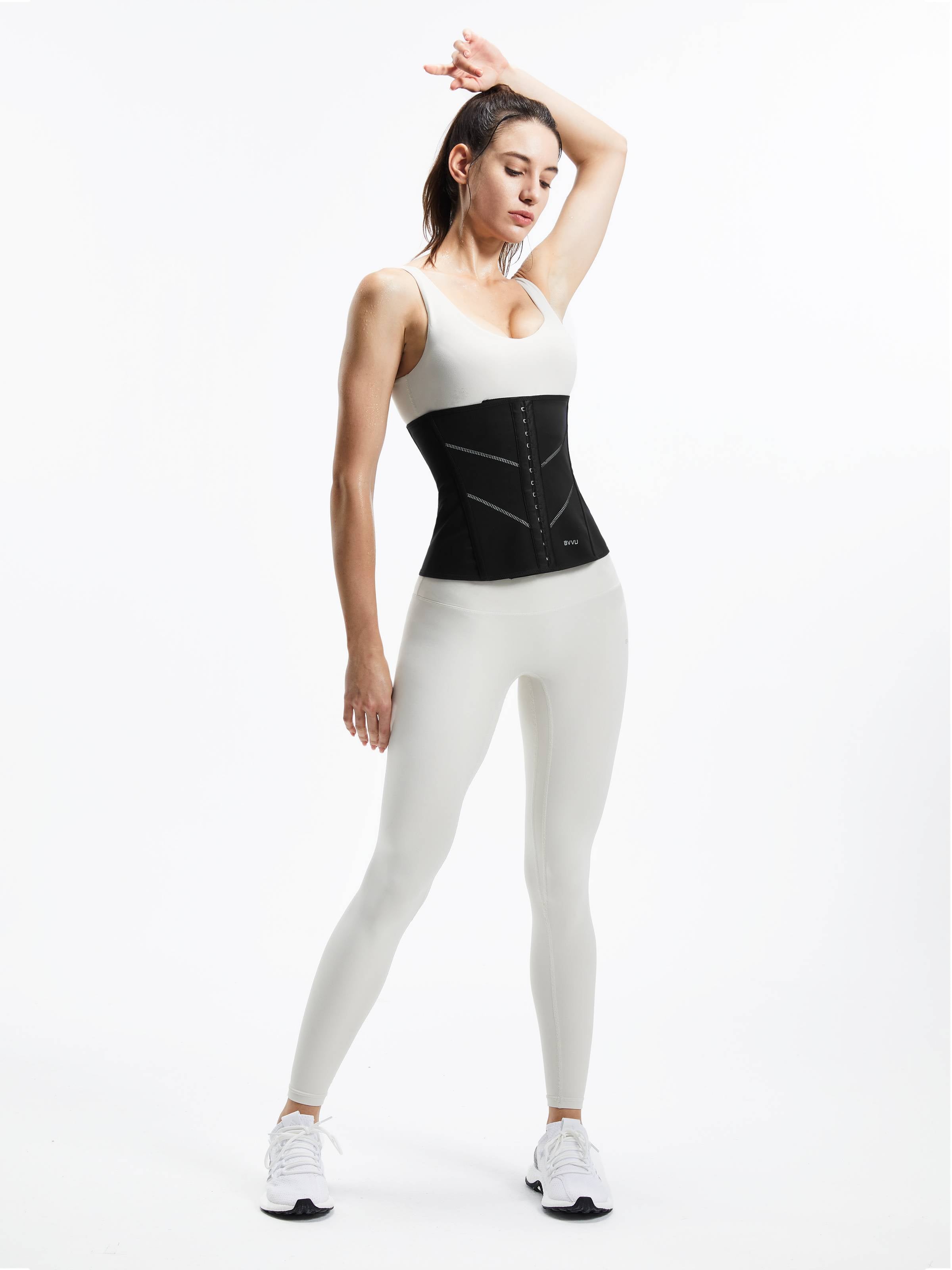 Women's Sweat Waist Trainer With Reflective Stripes